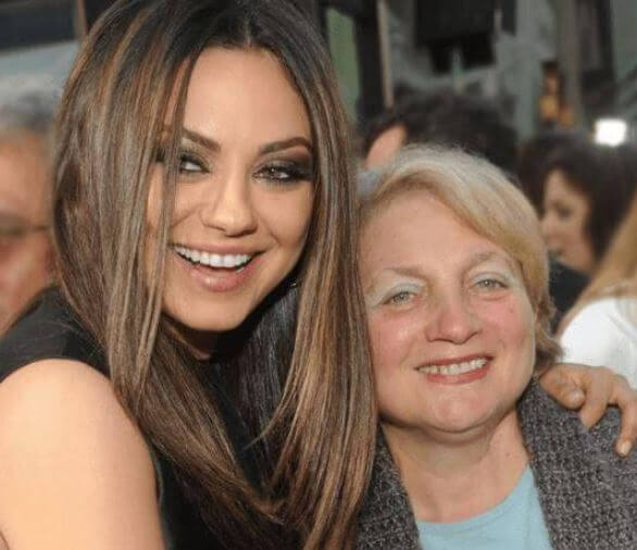 Elvira Kunis with her daughter Mila Kunis.
